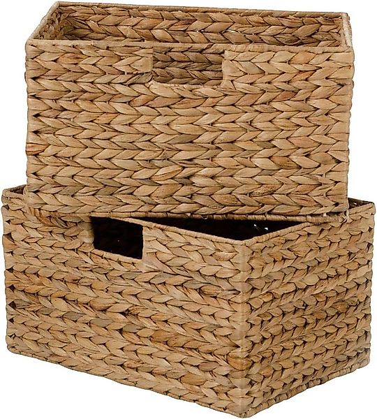 VIVANNO Regalkorb Wasserhyazinthe BASKO - Natur günstig online kaufen