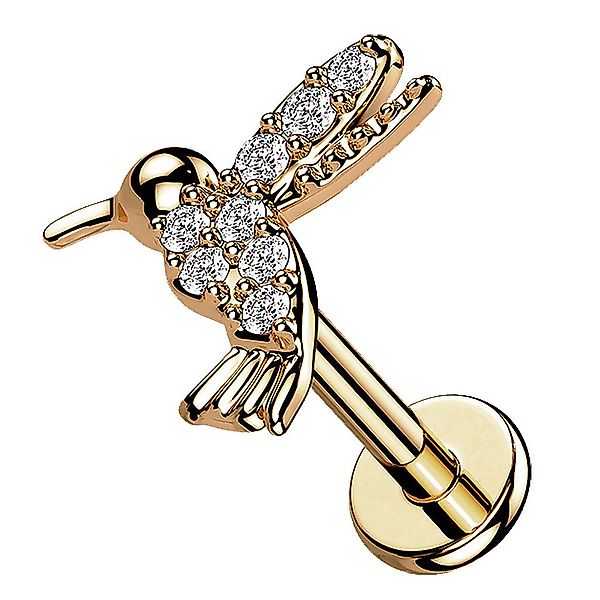 Taffstyle Piercing-Set Labret Tragus Monroe Piercing flach Zirkonia Koilbri günstig online kaufen