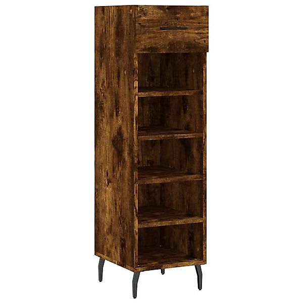 vidaXL Schuhschrank Schuhschrank Räuchereiche 30x35x105 cm Holzwerkstoff (1 günstig online kaufen