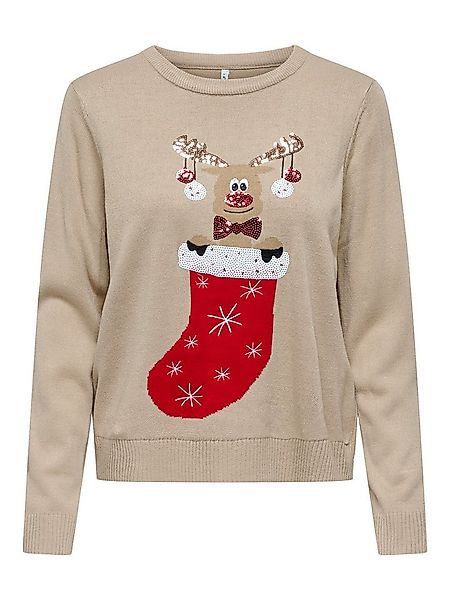 ONLY Weihnachtspullover ONLXMAS SHINE LS ONECK KNT günstig online kaufen