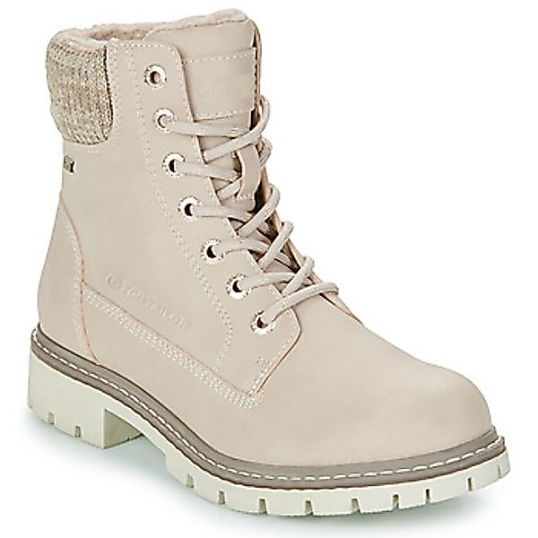 TOM TAILOR Schnürstiefelette "Tom Tailor Stiefelette Lederimitat/Textil" günstig online kaufen