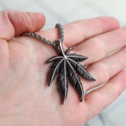 DALMARO Kette mit Anhänger Lederkette Edelstahlkette günstig online kaufen