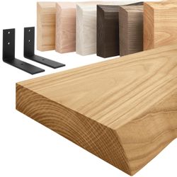 LAMO Manufaktur Wandregal Holz Baumkante Regal günstig online kaufen