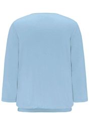 GOLDNER Kurzarmbluse Kurzgröße: Chiffon-Shirt mit 3/4-Arm, günstig online kaufen