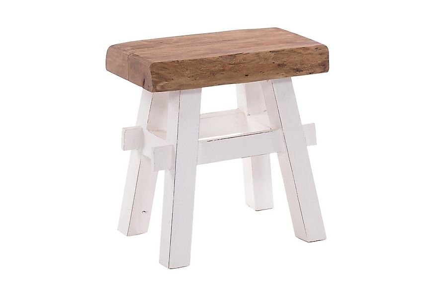 DESIGN DELIGHTS Hocker HOLZ HOCKER "VINTAGE 40", Hartholz, 43x45cm(HxB), Si günstig online kaufen