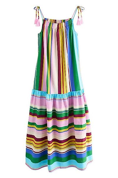 Next Trägerkleid Gestuftes Maxikleid mit Trägern aus Leinen (1-tlg) günstig online kaufen