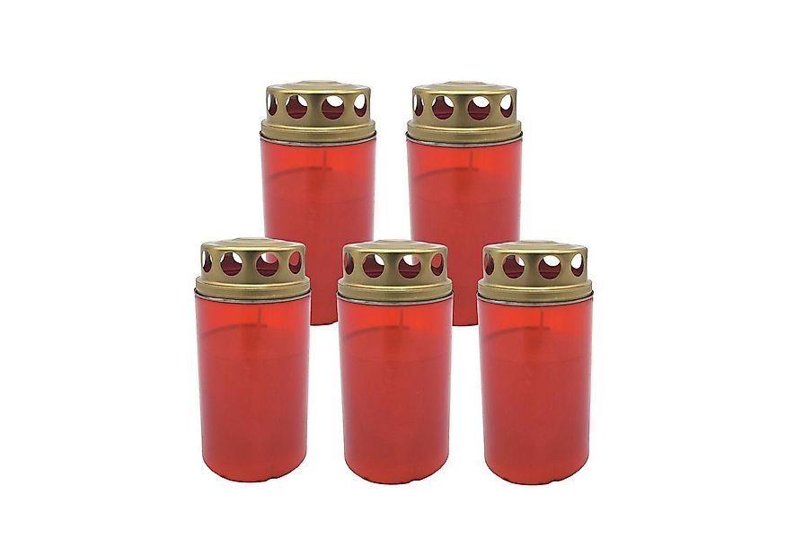 Malmö Grabkerze 5x Grabkerze rot Grablicht Gedenkkerze Trauerkerze 3-Tagebr günstig online kaufen