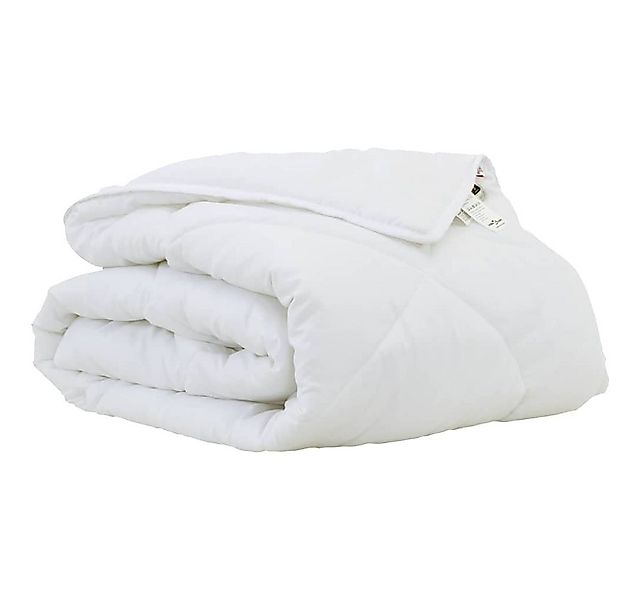 vidaXL Baumwollbettdecke Bettdecke Weiß 200 x 155 x 4 cm Polyester, Bezug: günstig online kaufen