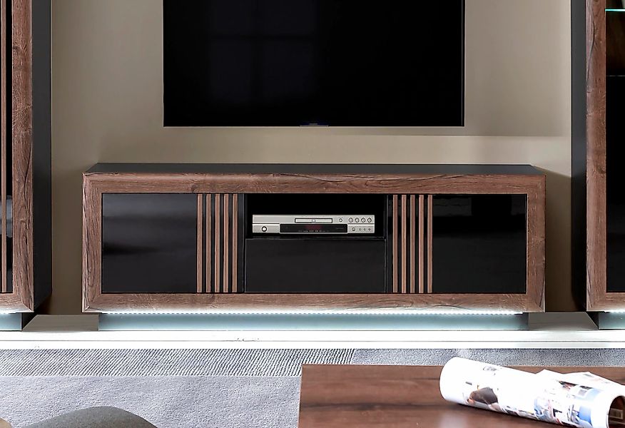 FORTE Lowboard "SavonaTV-Board, TV-Schrank", Breite 162 cm, inkl. Sockelbel günstig online kaufen