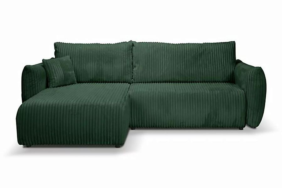 MOEBLO Ecksofa HALLORA, Eckcouch Couch Sofa L-Form Polstergarnitur Wohnland günstig online kaufen