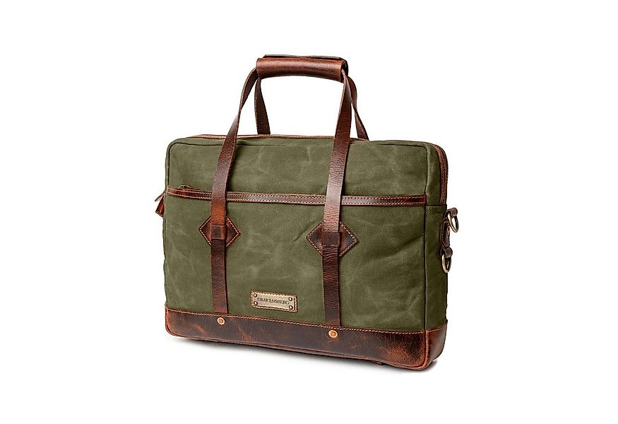 DRAKENSBERG Umhängetasche Aktentasche »Noah« Wald-Grün, Herren Aktentasche günstig online kaufen