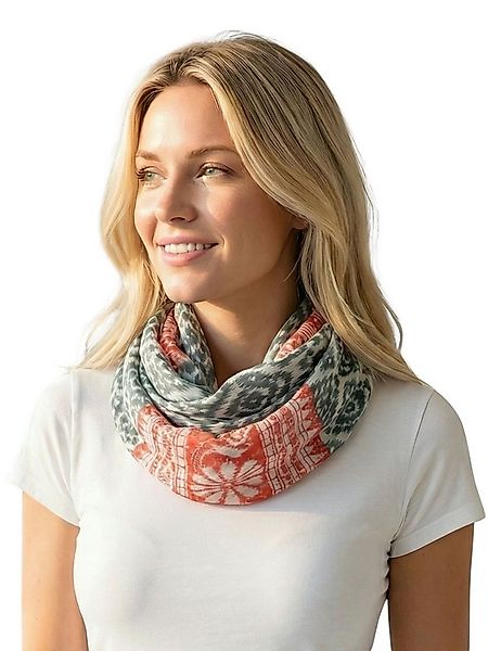 Sunsa Halstuch Damen Loop Schal. 100% Baumwolle Schlauchschal. Loopschal, A günstig online kaufen