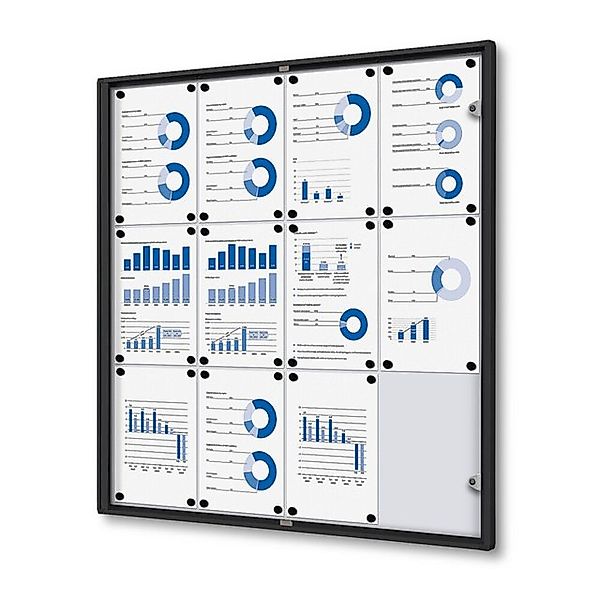 Showdown Displays Hängevitrine Schaukasten für Innen - Economy - 12x DIN A4 günstig online kaufen