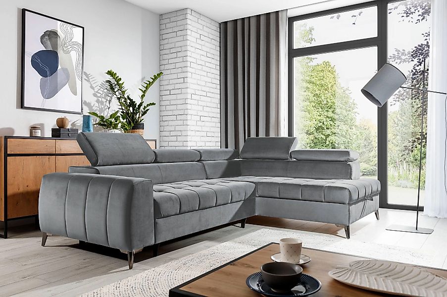 NADUVI Collection | Ecksofa Tulis rechts Samt günstig online kaufen