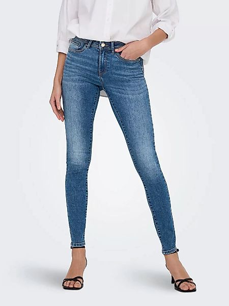 ONLY Skinny-fit-Jeans "ONLWAUW MID SKINNY DNM BJ370 NOOS" günstig online kaufen