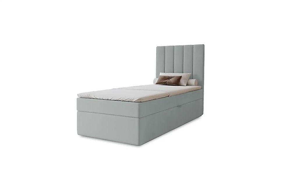 Boxbett mit Stauraum  Nelia ¦ grau ¦ Maße (cm): B: 102 H: 124 Betten > Pols günstig online kaufen