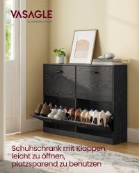 VASAGLE Schuhschrank Schuhschrank 4 Klappen, Schuhkipper,24 günstig online kaufen