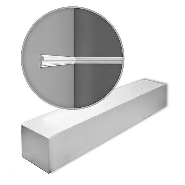 ORAC DECOR P8030 LUXXUS Zierleisten 1 Karton Set 2 Wandleisten 4 m Weiß günstig online kaufen