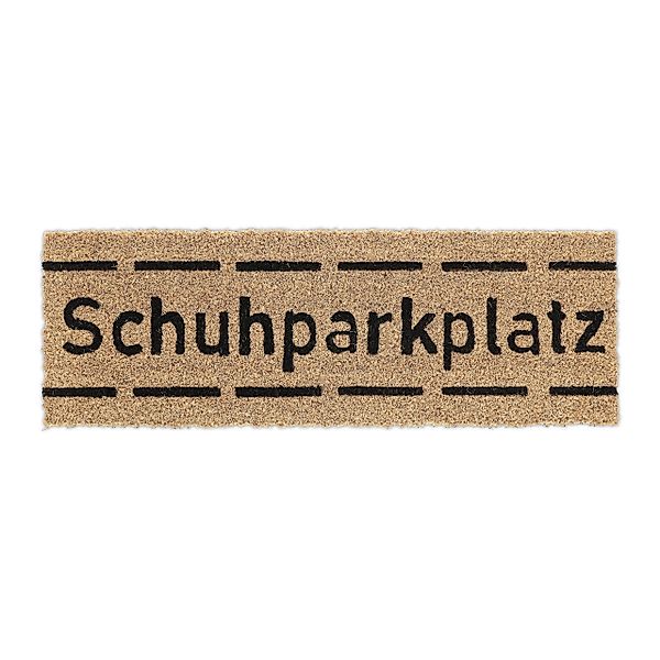 relaxdays Fußmatte Kokos Fußmatte Schuhparkplatz schmal, günstig online kaufen