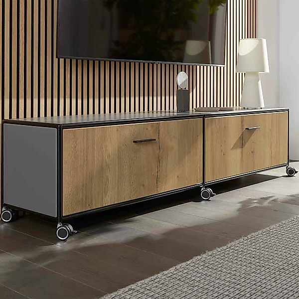 BOSSE SOLUTIONS TV-Board | Basaltgrau | Eiche halifax | Black Edition günstig online kaufen