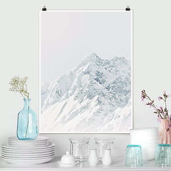 Poster Weiße Berge günstig online kaufen