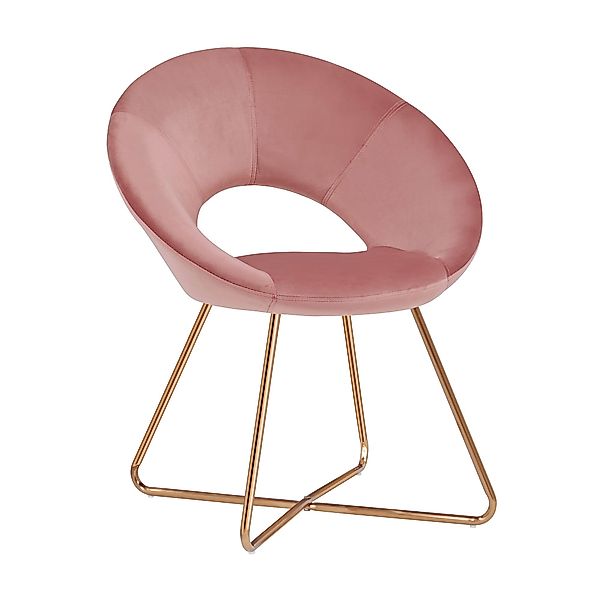 Duhome Loungesessel (439D), Esszimmerstuhl Wohnzimmerstuhl, Samt günstig online kaufen