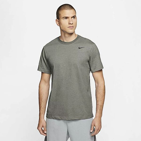 Nike Dri Fit Crew Solid Kurzarm T-shirt S Light Army / Black günstig online kaufen