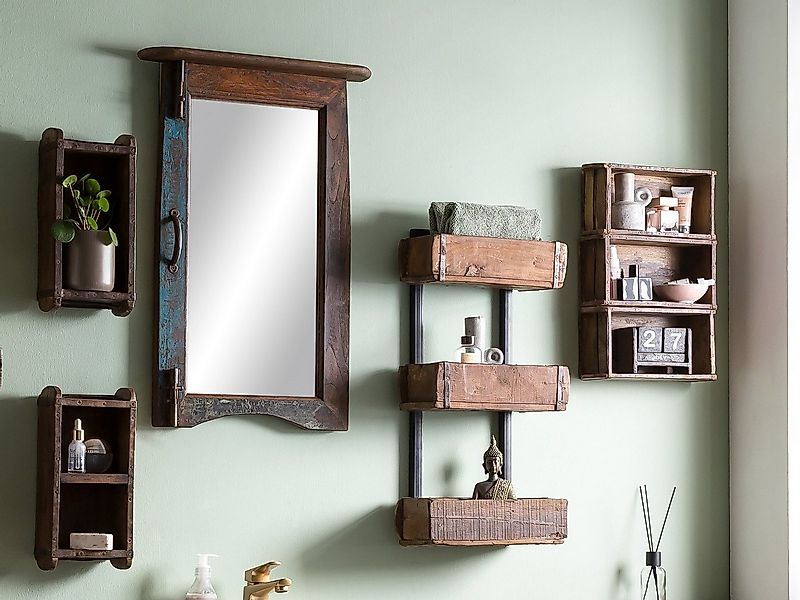 massivum Wanddekoobjekt Dekokiste Ziegelform mit Ablage (1 St) günstig online kaufen