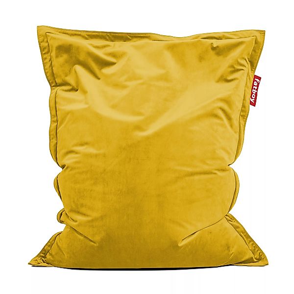 Fatboy - Original Slim Sitzsack Samt - honiggold recycelt/Samt/LxB 155x120c günstig online kaufen