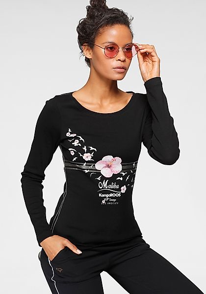 KangaROOS Longsleeve Langarm, sehr figurbetonter Schnitt, günstig online kaufen