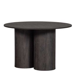 Esstisch Tisch Esszimmer in runder Form und Dunkelbraun günstig online kaufen