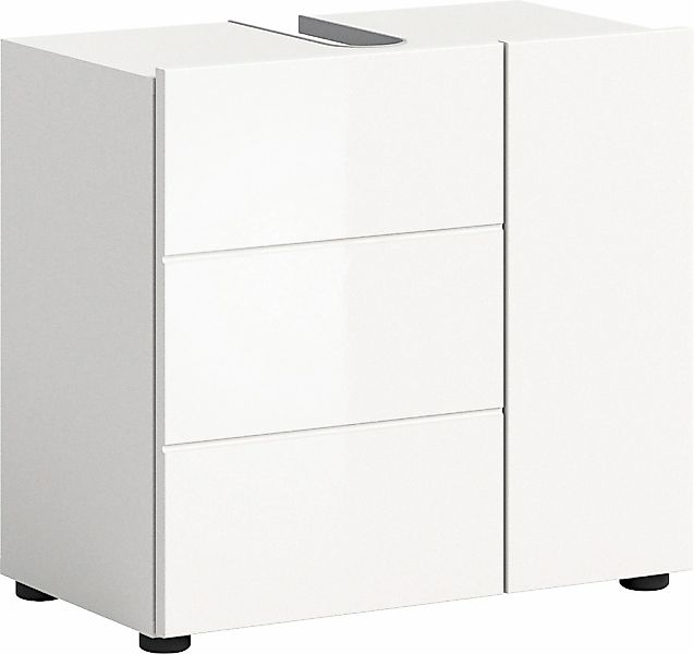 welltime Waschbeckenunterschrank "BIEL, TOPSELLER, Breite 60 cm, 1 Tür, 2 F günstig online kaufen