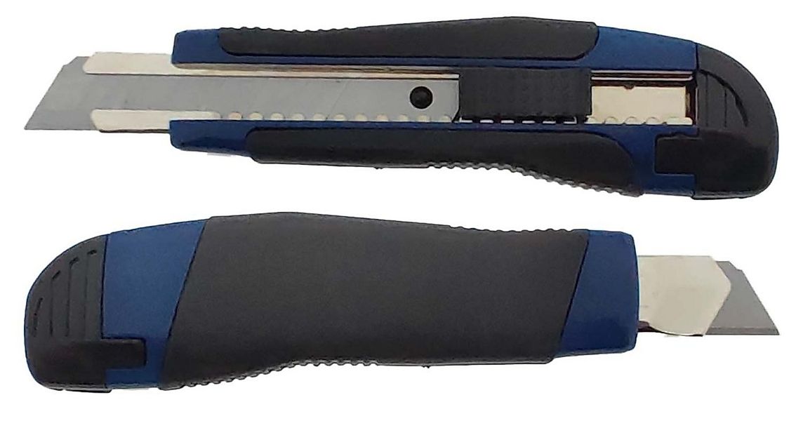 varivendo Cuttermesser Profi-Cuttermesser 18mm blau Auto-Lock Teppichmesser günstig online kaufen