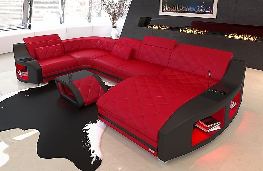 Sofa Dreams Wohnlandschaft Sofa Leder Swing günstig online kaufen