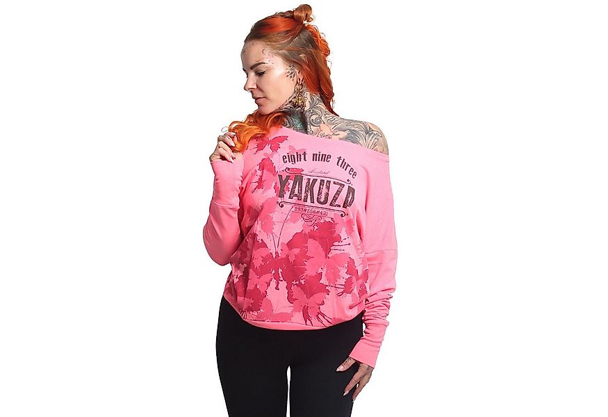 YAKUZA Langarmshirt Butterfly Reign im Boyfriend Look günstig online kaufen