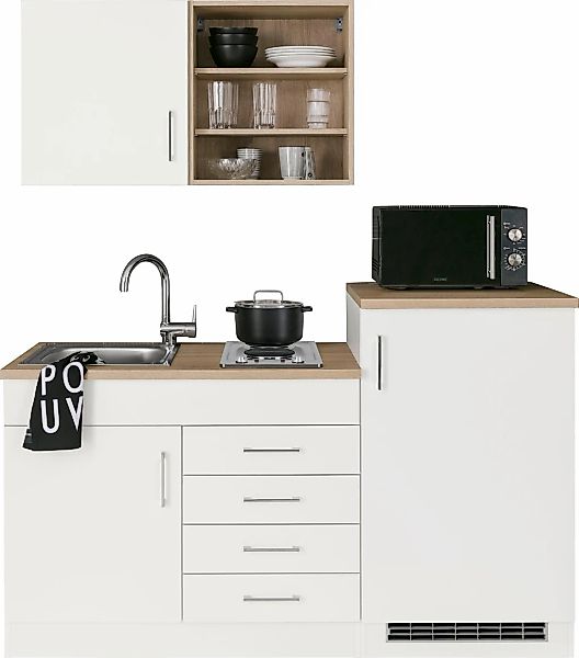 HELD MÖBEL Pantryküche "Mali", Breite 160 cm, mit E-Geräten günstig online kaufen