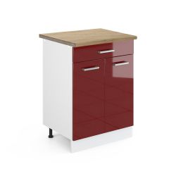 Vicco Unterschrank R-Line, Rot Hochglanz/Weiß, 60 günstig online kaufen