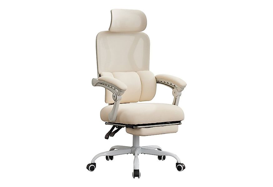 UEV Bürostuhl Ergonomisch mit Fußstütze mesh Dynamischer Lordosenstütze (Ho günstig online kaufen