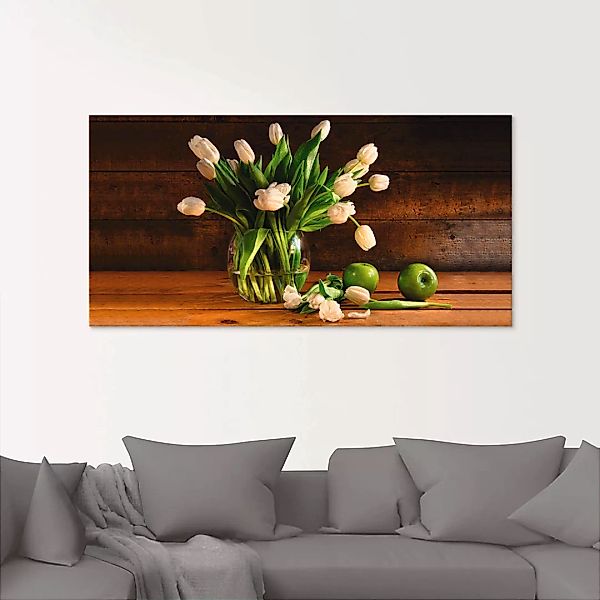 Artland Glasbild "Tulpen in Glasvase", Blumen, (1 St.), in verschiedenen Gr günstig online kaufen