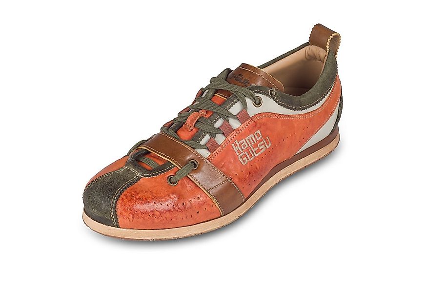 Kamo-Gutsu Herren Sneaker Leder orange/grün (TIFO-017 bosco siena, stonewas günstig online kaufen