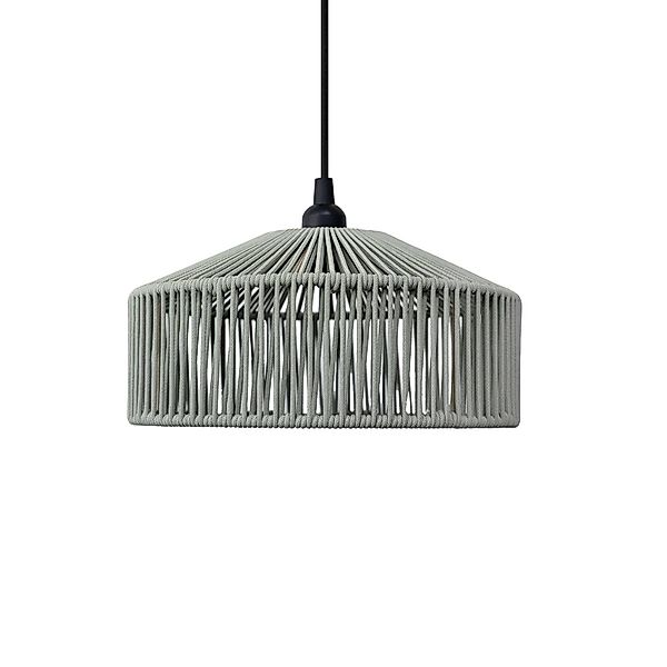 Newgarden Pendelleuchte Calabardina, grün, Seil, Ø30cm, IP44 günstig online kaufen