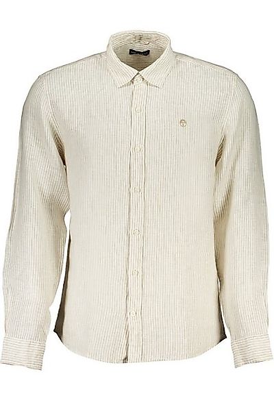 North Sails Langarmhemd Herren Langarmshirt Beige: Regular Fit, Gestreift, günstig online kaufen