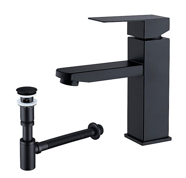 HOMELODY Waschtischarmatur mit Pop-Up Ablaufventil und Universal Siphon, mi günstig online kaufen