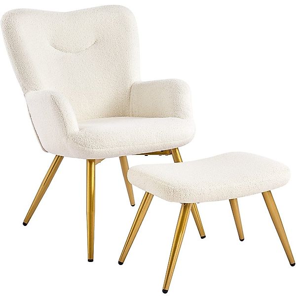 Yaheetech Relaxsessel Ohrensessel mit Fußstütze, Loungesessel günstig online kaufen