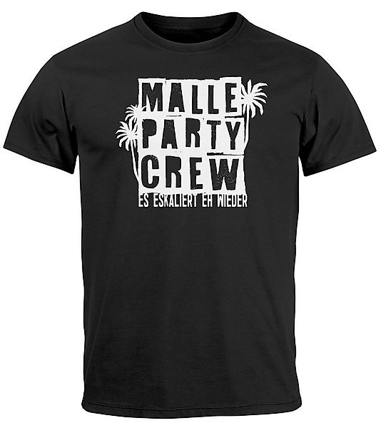 MoonWorks Print-Shirt Herren T-Shirt Mallorca Malle Party Crew Es eskaliert günstig online kaufen