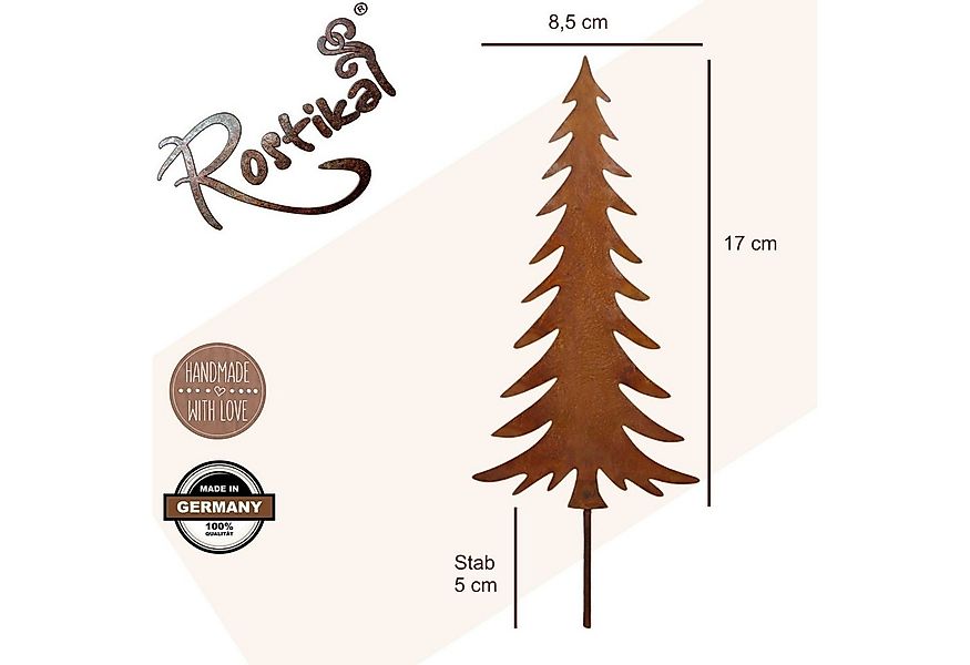 Rostikal Weihnachtsfigur Weihnachten Deko Tannenbaum Metall, Echter Rost günstig online kaufen