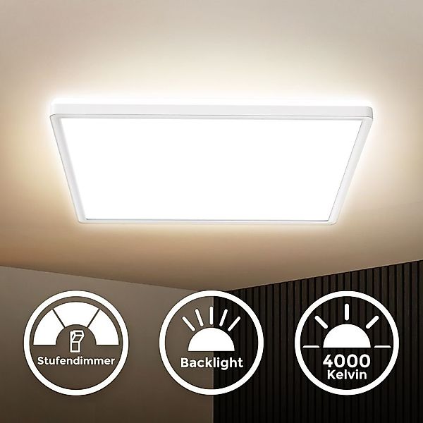 B.K.Licht Deckenleuchte LED Deckenlampe Backlight 4.000K günstig online kaufen
