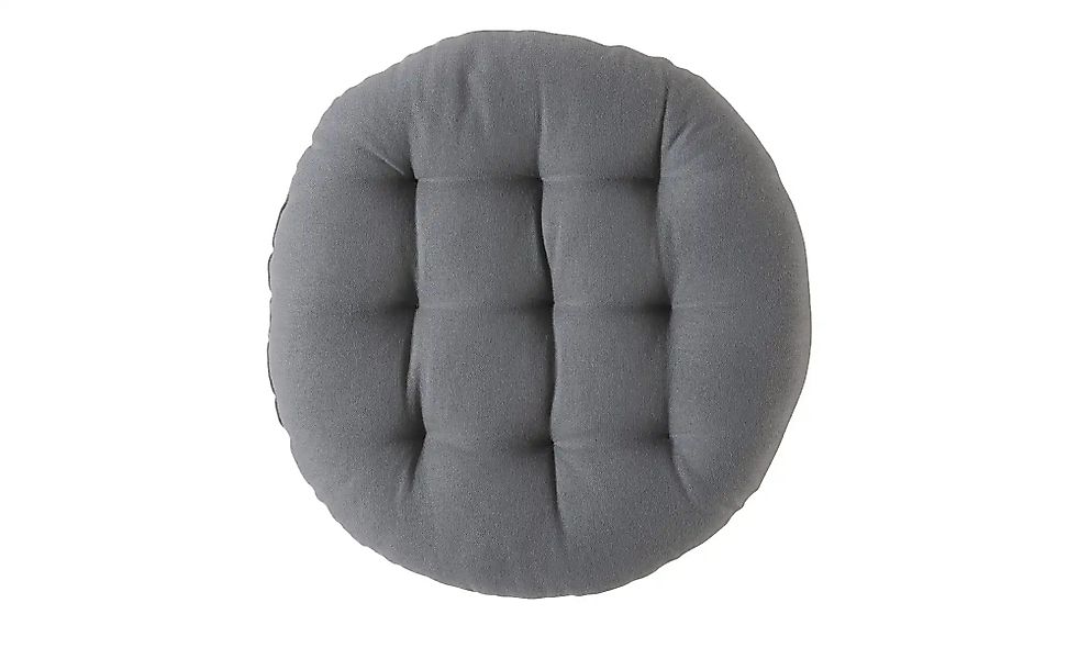 Como Green Stuhlkissen  Bella ¦ grau ¦ Maße (cm): H: 3  Ø: 40 Dekokissen & günstig online kaufen