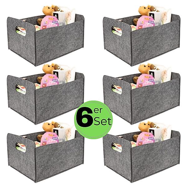 GarPet Aufbewahrungsbox 6x Aufbewahrungsbox faltbar Stoff günstig online kaufen