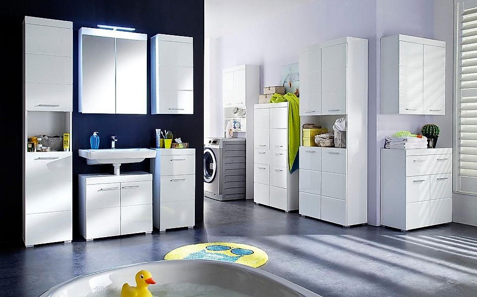 welltime Midischrank "Avena", Standschrank mit 4 Türen, 1 Schublade - (B/T/ günstig online kaufen